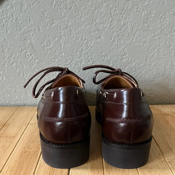 Sezane Caroline Brown leather Loafers - glossy chocolate - 39 - Picture 8 of 12